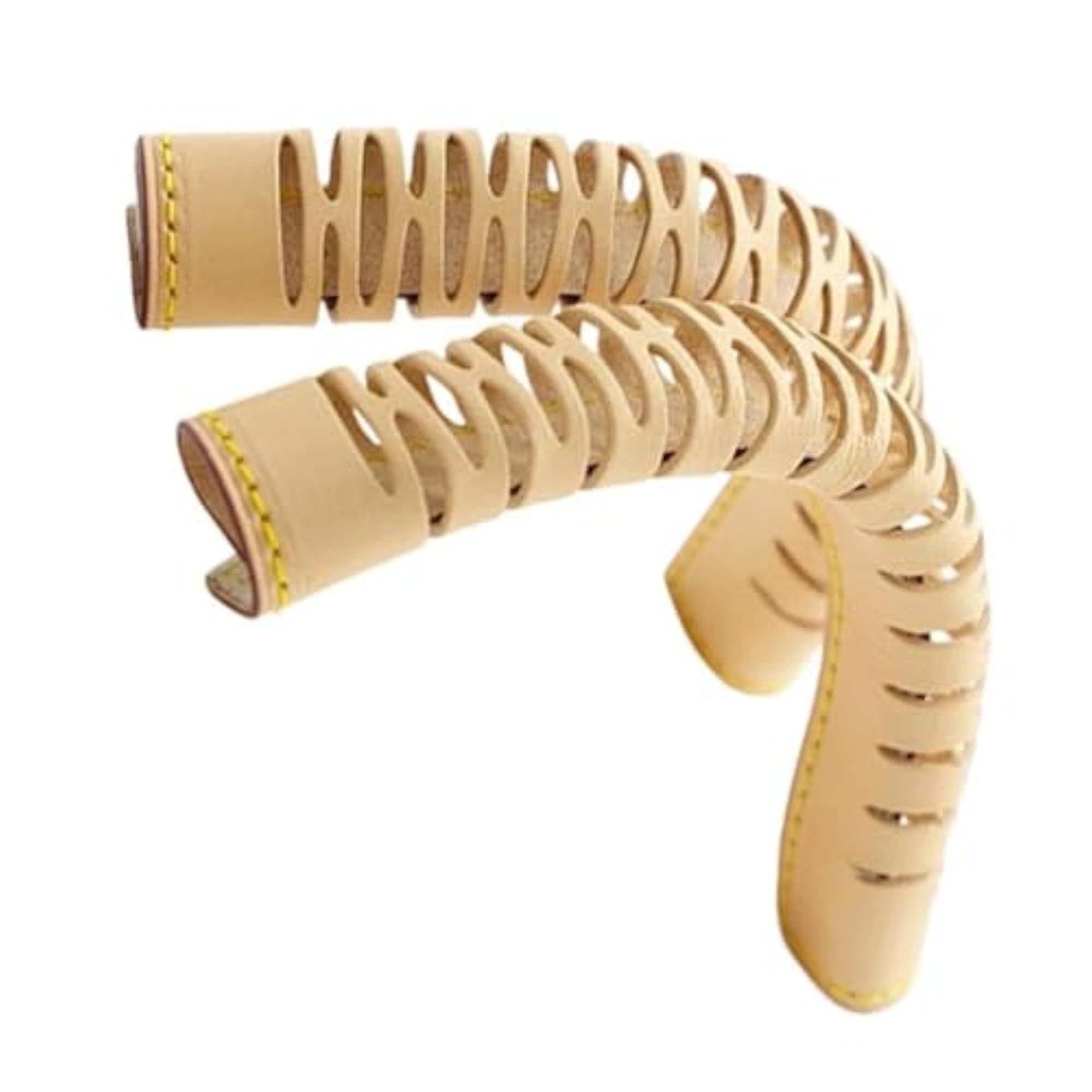 Women's Comfortable Leather Handbag Handle Wrap Guards, Beige